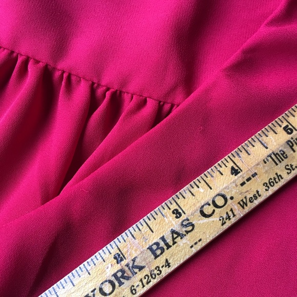 🐞 Chiffon Layered 3/4 Sleeve New York & Co Blouse - Picture 6 of 6